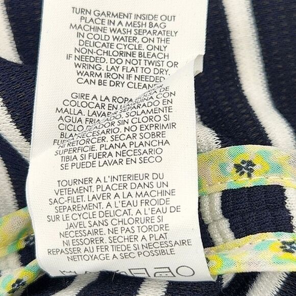 Cabi Jacket Double Breasted Trench Coat Womens Size XXS Maritime Nautical Stripe - Picture 8 of 8